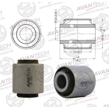 Сайлентблок подвески AVANTECH ASB4131