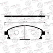Колодки тормозные дисковые передние AVANTECH AV1009