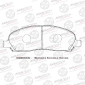 Колодки тормозные дисковые передние AVANTECH AV1017