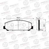 Тормозные колодки Avantech <b>AVANTECH AV1080</b>