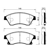 Колодки тормозные дисковые передние AVANTECH AV120
