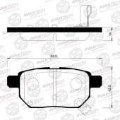 Тормозные колодки Avantech <b>AVANTECH AV136</b>
