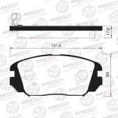 Колодки тормозные дисковые передние AVANTECH AV145