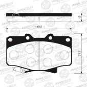 Колодки тормозные дисковые передние AVANTECH AV415
