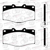 Колодки тормозные дисковые передние AVANTECH AV437