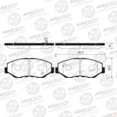 Колодки тормозные дисковые передние AVANTECH AV747