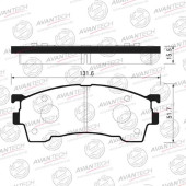 Колодки тормозные дисковые передние AVANTECH AV792