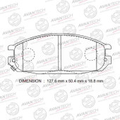 Колодки тормозные дисковые задние AVANTECH AV941