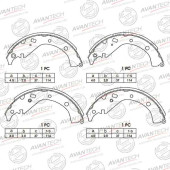 Колодки тормозные барабанные задние AVANTECH AVS0106