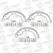 Колодки тормозные барабанные задние AVANTECH AVS0110