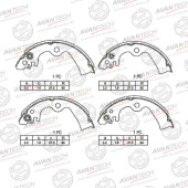Колодки тормозные барабанные задние AVANTECH AVS0207