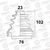 Пыльник привода AVANTECH BD0103