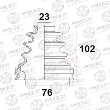 Пыльник привода AVANTECH BD0103