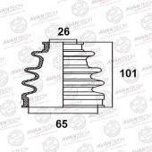 Пыльник привода AVANTECH BD0104