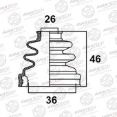 Пыльник привода AVANTECH BD0105