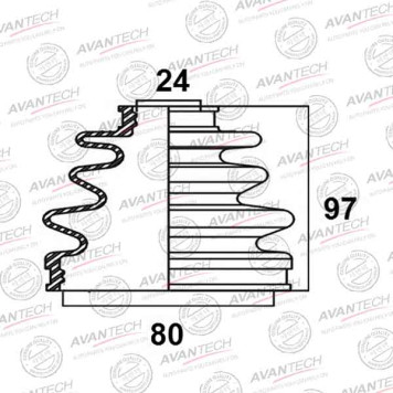 Пыльник привода AVANTECH BD0106