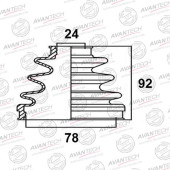 Пыльник привода AVANTECH BD0108