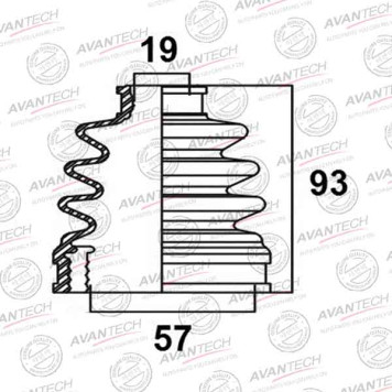 Пыльник привода AVANTECH BD0211