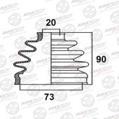 Пыльник привода AVANTECH BD0220