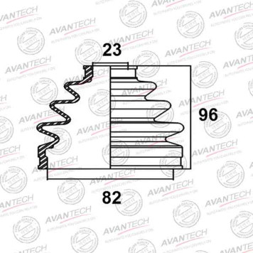 Пыльник привода AVANTECH BD0404
