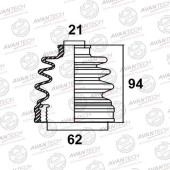 Пыльник привода AVANTECH BD0501