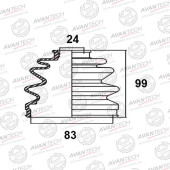 Пыльник привода AVANTECH BD0506