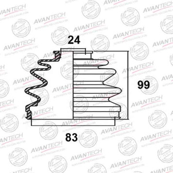 Пыльник привода AVANTECH BD0506