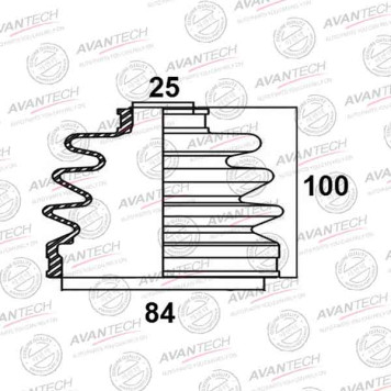 Пыльник привода AVANTECH BD0509