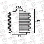 Пыльник рулевой системы AVANTECH BS0107