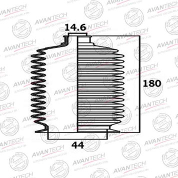 Пыльник рулевой системы AVANTECH BS0107