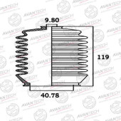 Пыльник рулевой системы AVANTECH BS0110