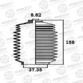 Пыльник рулевой системы AVANTECH BS0201