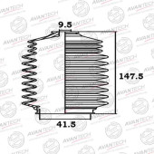 Пыльник рулевой системы AVANTECH BS0202