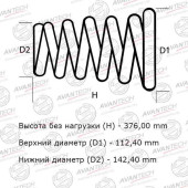 Пружина подвески усиленная (2шт. в одной упаковке) <b>AVANTECH HS0104R</b>