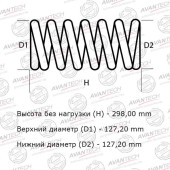Комплект усиленных пружин подвески AVANTECH HS0144R