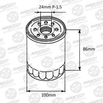 Фильтр масляный AVANTECH OF0108-1