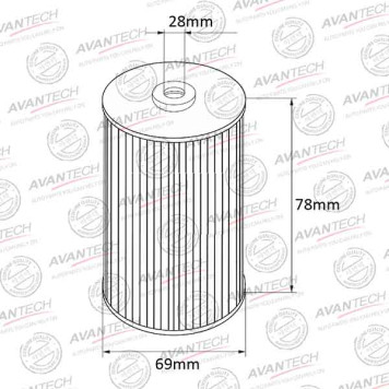 Фильтр масляный AVANTECH OF0111-1