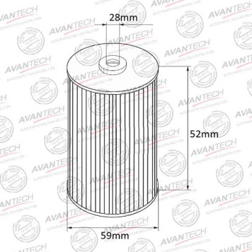 Фильтр масляный AVANTECH OF0112-1