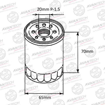 Фильтр масляный AVANTECH OF0201-1