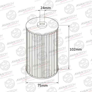 Фильтр масляный AVANTECH OF0209-1