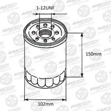 Фильтр масляный AVANTECH OF0212-1