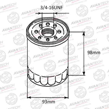 Фильтр масляный AVANTECH OF0215-1