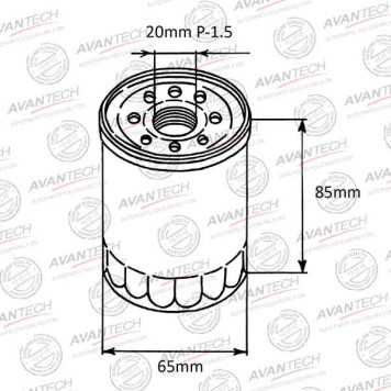 Фильтр масляный AVANTECH OF0302-1