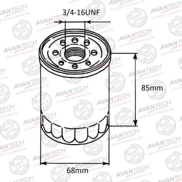 Фильтр масляный AVANTECH OF0701-1