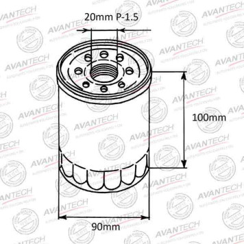 Фильтр масляный AVANTECH OF0803-1