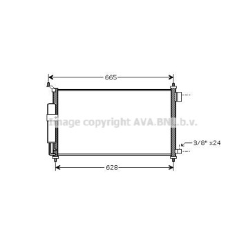 Радиатор кондиционера <b>AVA QUALITY COOLING DN5251D</b>