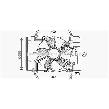 Вентилятор радиатора <b>AVA QUALITY COOLING DN7538</b>