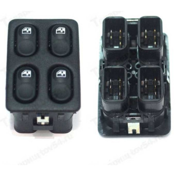 Выключатель стеклоподъемника ВАЗ 2110 4-х клавишный <b>АВАР 18.3763</b>