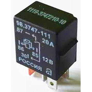 Реле ВАЗ 1118 Калина, 2170 Приора 4 контакта 20А 98.3747-111 АВАР-1