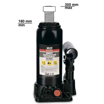 Домкрат гидравлический 4т, высота подъема 180-350мм AVS HJ-B4T-1